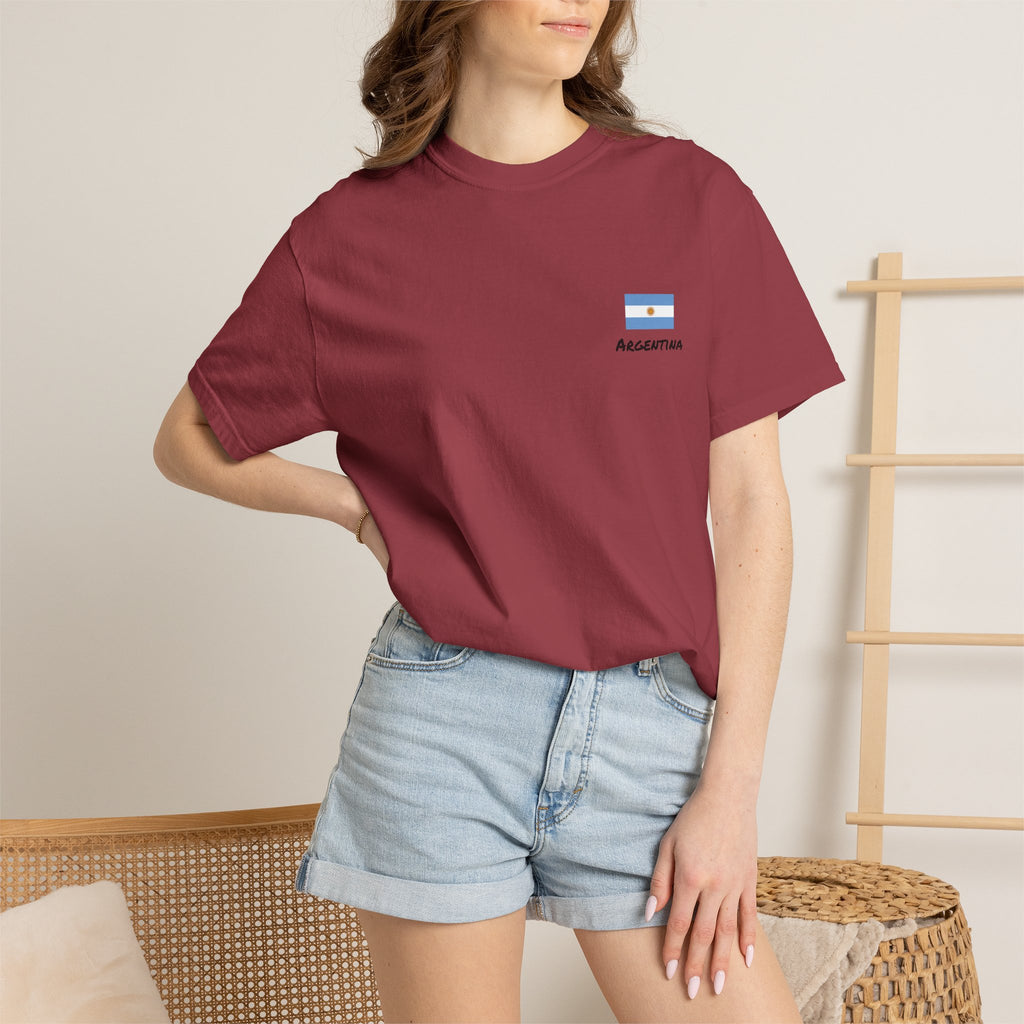 Argentina Unisex Garment-Dyed T-shirt