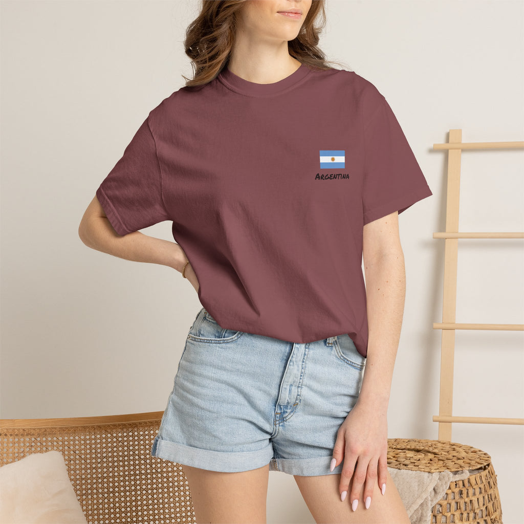 Argentina Unisex Garment-Dyed T-shirt